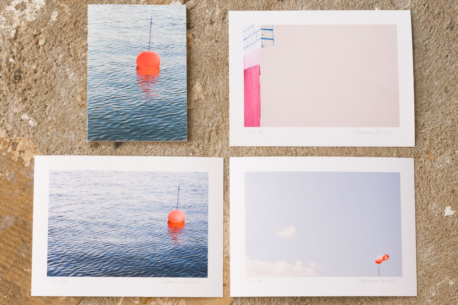 Das Fotobuch stralsund, farbfragmente mit den drei Abzügen zur Auswahl - ©Stéphanie Boisset