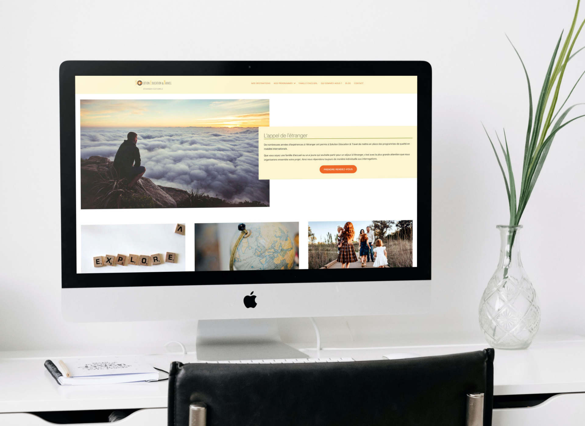 Mockup - Website Solution Education Travel