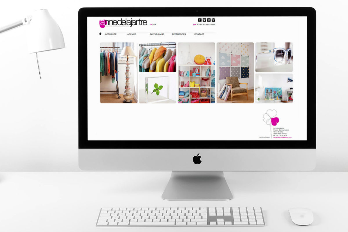 Mockup Website Anne de Lajartre