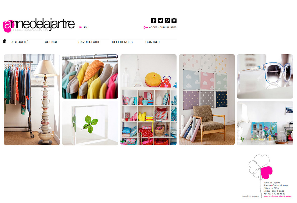 Website Anne de Lajartre