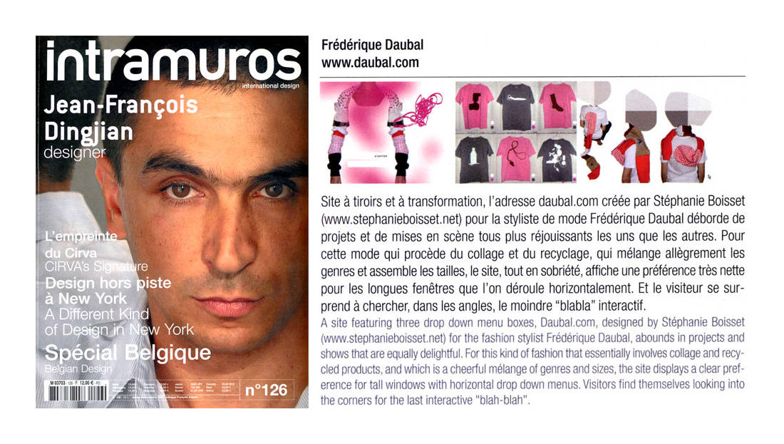 intrmuros: Artikel über Fred Daubal