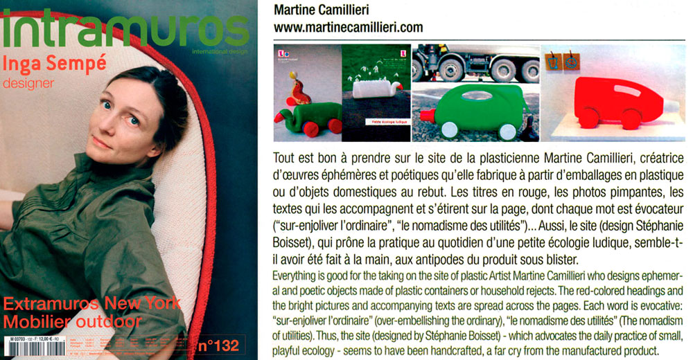 intramuros - Artikel Martine Camillieri