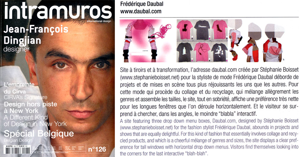 intramuros - Artikel Frédérique Daubal