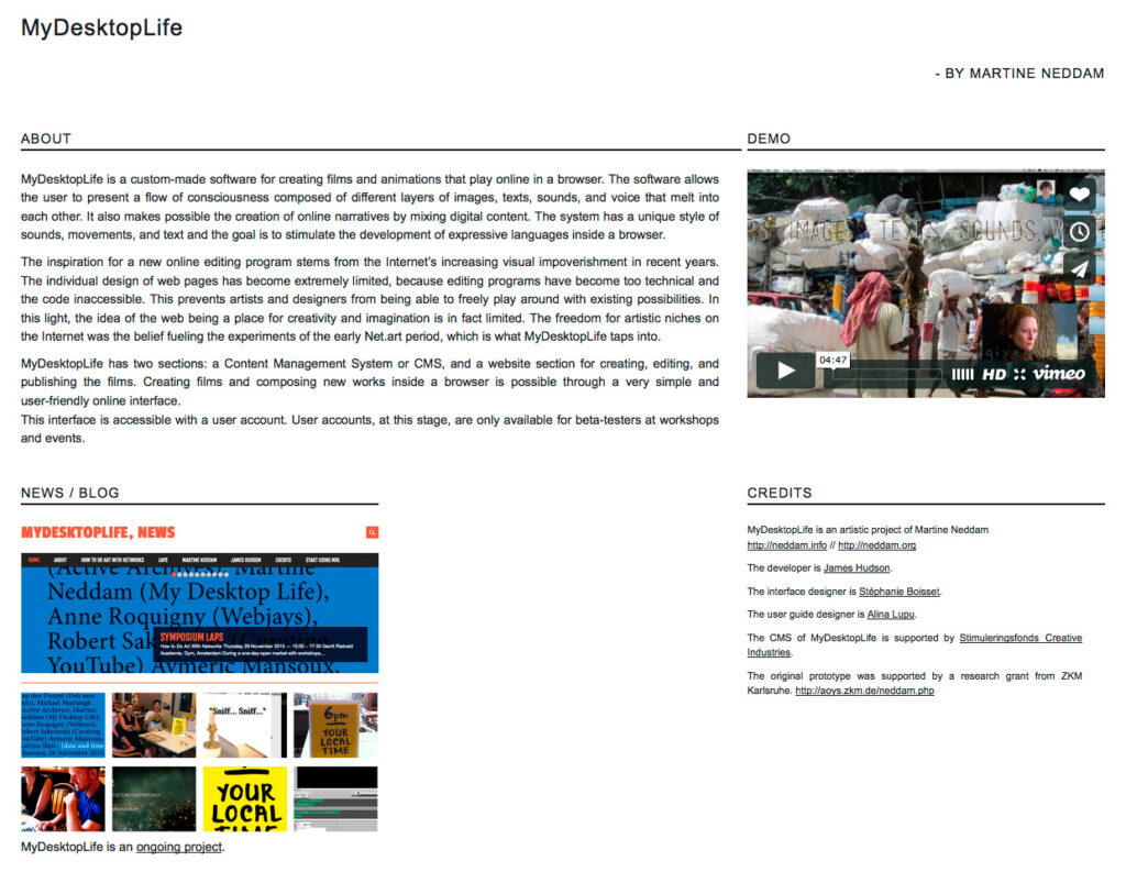 Website MyDesktopLife by Martine Neddam ©Stéphanie Boisset