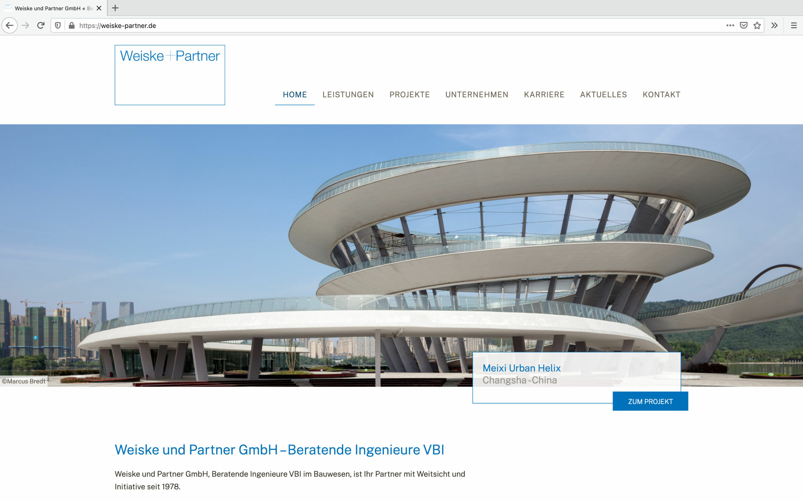 Index-Seite Weiske und Partner GmbH - Beratende Ingenieure VBI
