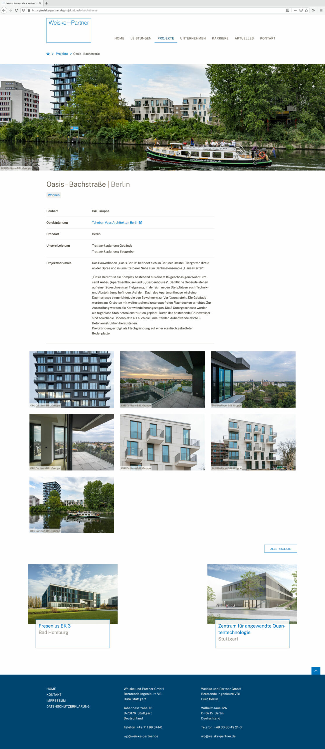 Projekt Oasis-Bachstraße Berlin von Weiske und Partner GmbH - Beratende Ingenieure VBI