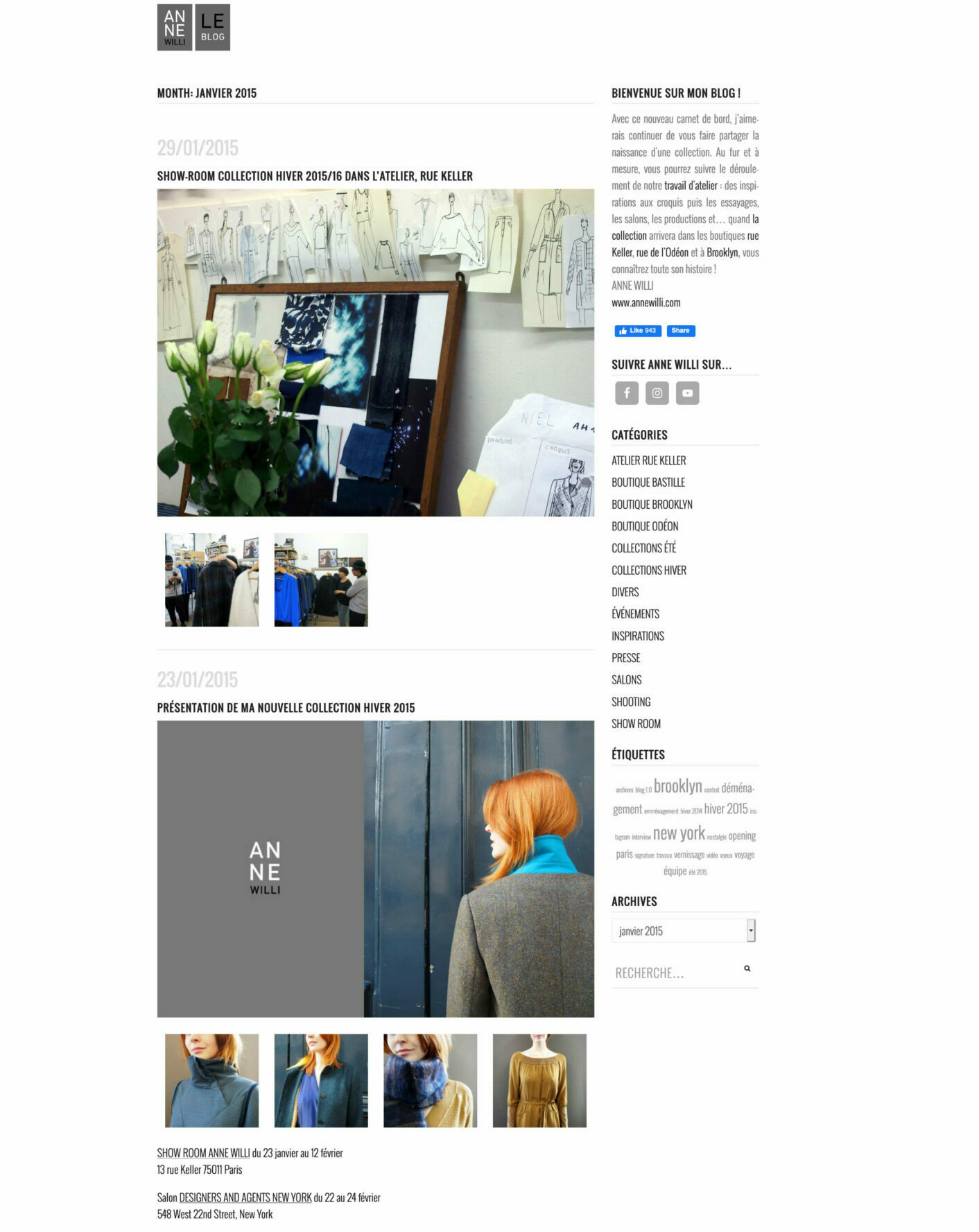 Screenshot Blog Anne Willi