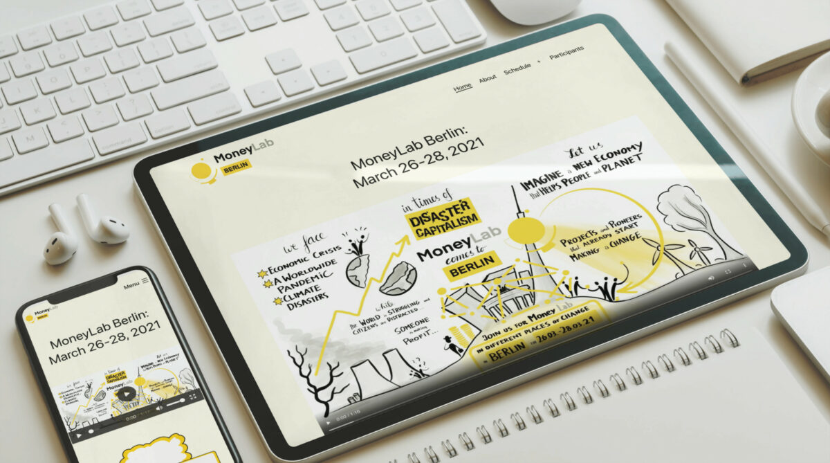 Website MoneyLab Berlin auf Smartphone und Tablet